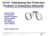 SANE: Addressing the Protection Problem in Enterprise Networks