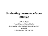 Evaluating measures of core inflation