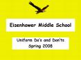 Eisenhower Middle School PowerPoint PPT Presentation