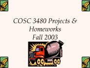 COSC 3480 Projects