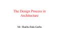 The Design Process in Architecture PowerPoint PPT Presentation