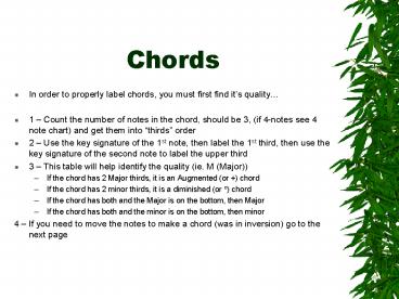 Chords