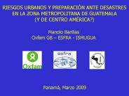 RIESGOS URBANOS Y PREPARACI