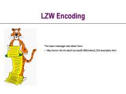 LZW Encoding
