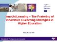 InnoUniLearning The Fostering of Innovative eLearning Strategies in Higher Education PowerPoint PPT Presentation