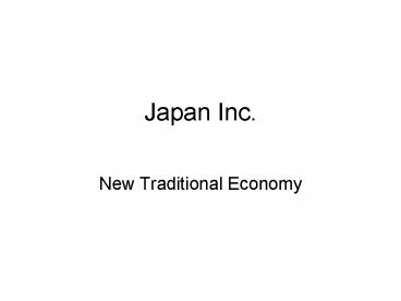 Japan Inc'