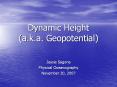 Dynamic Height (a.k.a. Geopotential) PowerPoint PPT Presentation