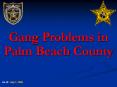 Gang Problems in Palm Beach County PowerPoint PPT Presentation