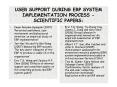 USER SUPPORT DURING ERP SYSTEM IMPLEMENTATION PROCESS SCIENTIFIC PAPERS: PowerPoint PPT Presentation