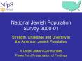 National Jewish Population Survey 200001 PowerPoint PPT Presentation