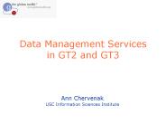 Data Management Services in GT2 and GT3