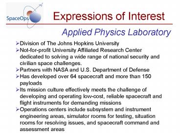 Applied Physics Laboratory