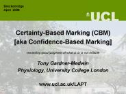 CertaintyBased Marking CBM