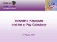 Benefits Realisation and the ePay Calculator PowerPoint PPT Presentation