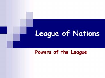 League of Nations