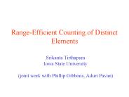 RangeEfficient Counting of Distinct Elements
