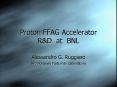 Proton FFAG Accelerator R PowerPoint PPT Presentation