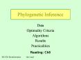 Phylogenetic Inference PowerPoint PPT Presentation