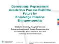 Generational Replacement Accelerator Process Build the Future for Knowledge Intensive Entrepreneursh PowerPoint PPT Presentation