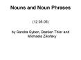 Nouns and Noun Phrases PowerPoint PPT Presentation