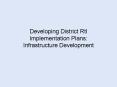 Developing District RtI Implementation Plans: Infrastructure Development PowerPoint PPT Presentation