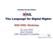 XrML Presentation