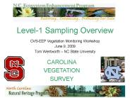 Level-1 Sampling Overview