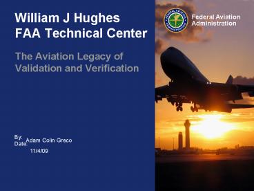 William J Hughes FAA Technical Center