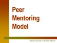 Peer Mentoring Model PowerPoint PPT Presentation