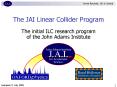 The JAI Linear Collider Program PowerPoint PPT Presentation