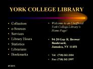 YORK COLLEGE LIBRARY