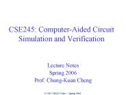 CSE245: Computer-Aided Circuit Simulation and Verification