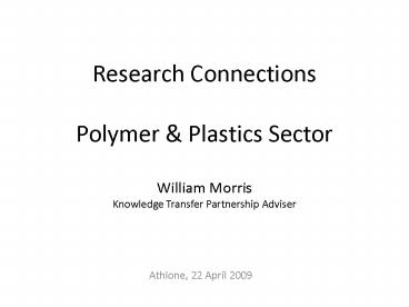Research Connections Polymer