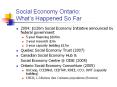 Social Economy Ontario: What PowerPoint PPT Presentation