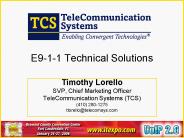 E9-1-1 Technical Solutions