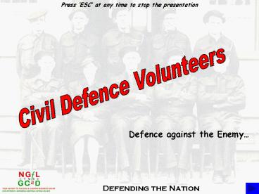 Defending the Nation