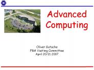 Advanced Computing