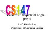 Lecture 12 Sequential Logic 