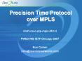 Precision Time Protocol over MPLS PowerPoint PPT Presentation