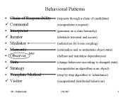 Behavioral Patterns