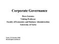 Corporate Governance PowerPoint PPT Presentation