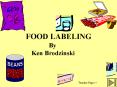 FOOD LABELING PowerPoint PPT Presentation