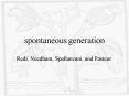 spontaneous generation PowerPoint PPT Presentation