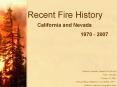 Recent Fire History PowerPoint PPT Presentation