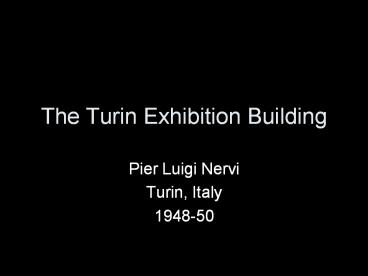 The Turin Exhibition Building
