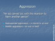 Aggression