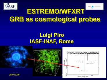 ESTREMOWFXRT GRB as cosmological probes