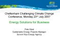 Cheltenham Challenging Climate Change Conference, Monday 23rd July 2007 PowerPoint PPT Presentation