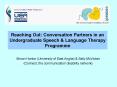 Reaching Out: Conversation Partners in an Undergraduate Speech PowerPoint PPT Presentation