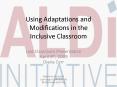 Using Adaptations and Modifications in the Inclusive Classroom PowerPoint PPT Presentation